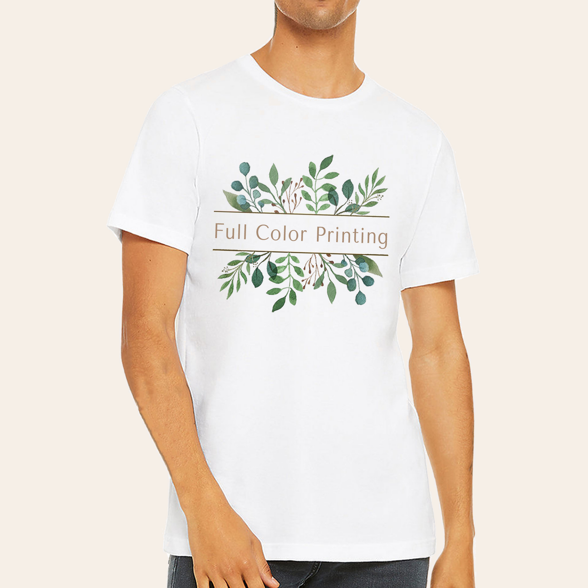 Bella + Canvas Unisex White T-Shirt-2