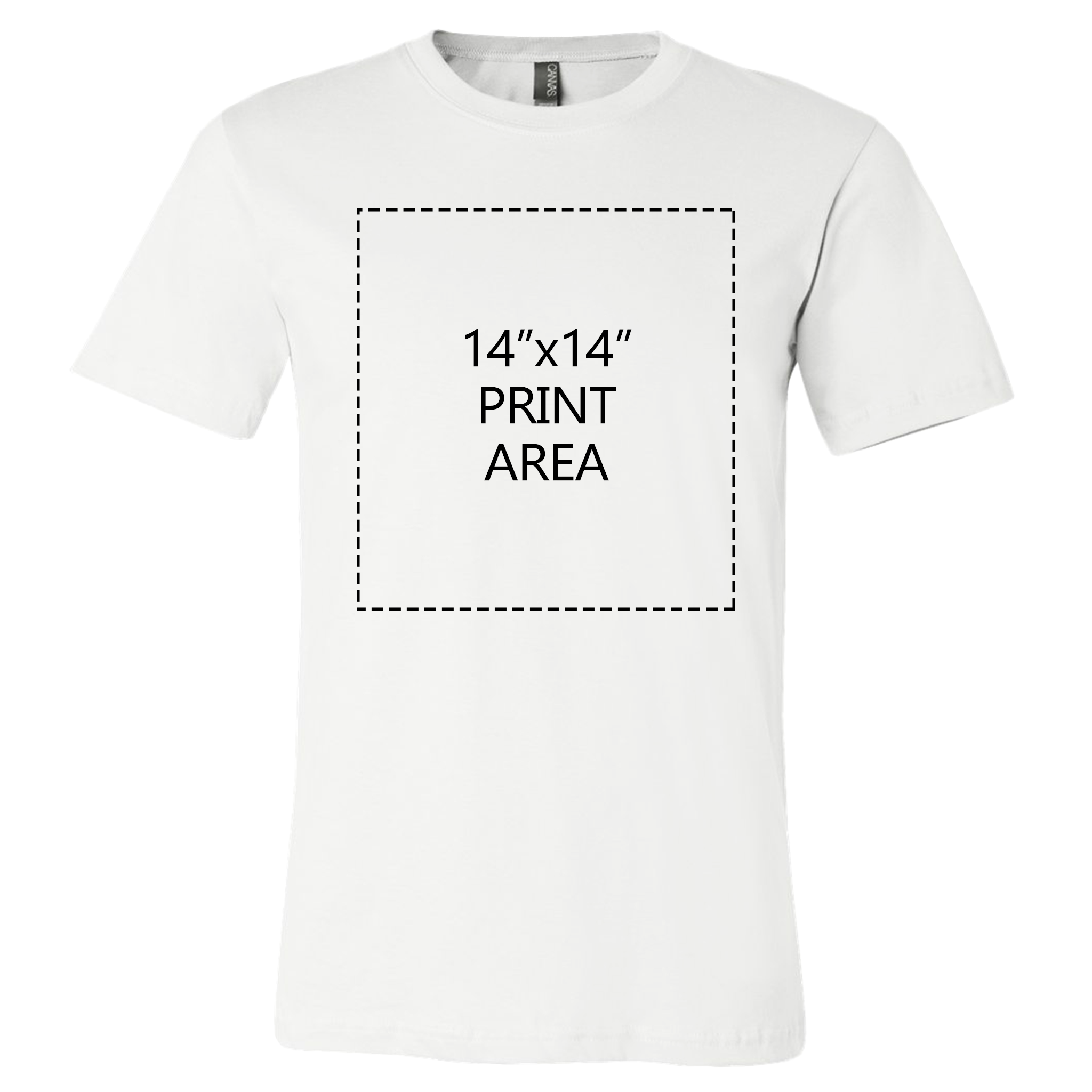 Bella + Canvas Unisex White T-Shirt-zoom-4