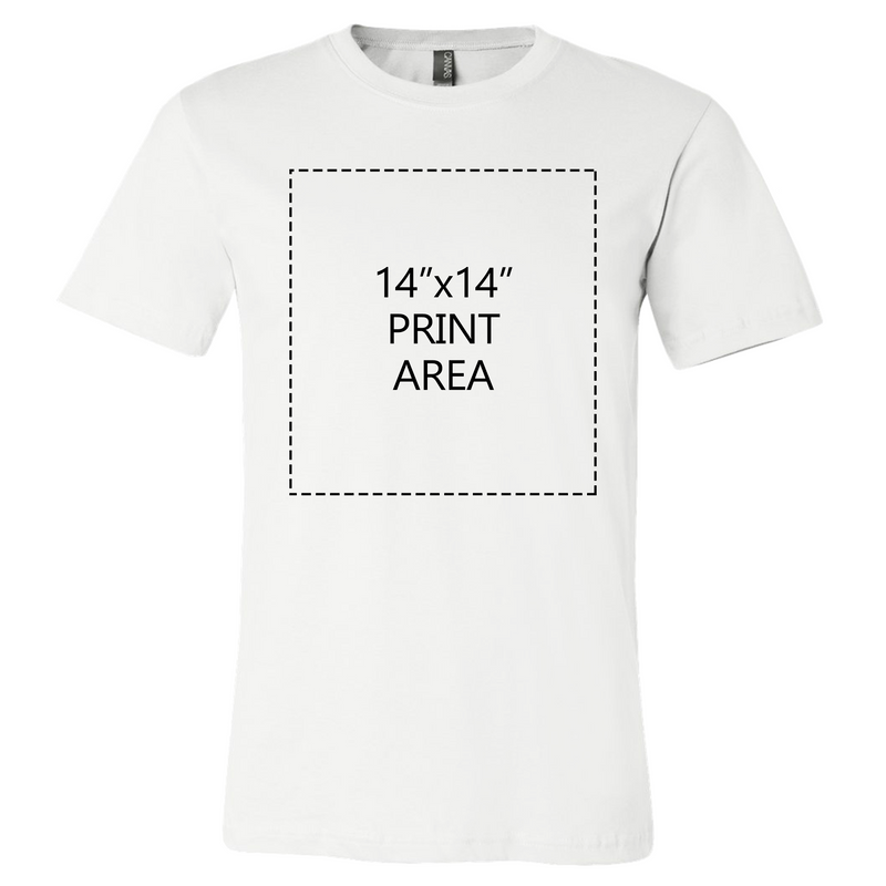 Bella + Canvas Unisex White T-Shirt-zoom-